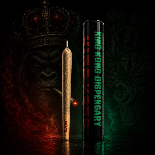 Exotic Mix king size pre roll from King Kong Dispensary