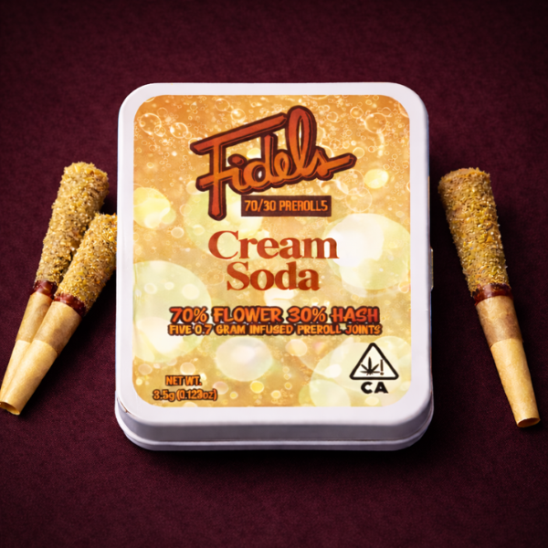 Fidels Cream Soda infused hash prerolls available in Arlington VA and Washington DC