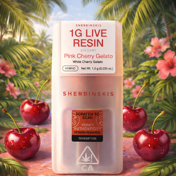 Pink Cherry Gelato vape cart available in Arlington VA and Washington DC