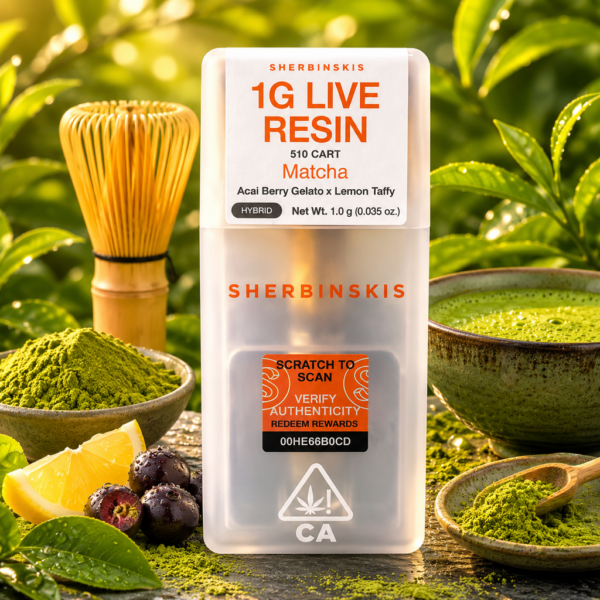 Sherbinskis Matcha Hybrid Live Resin 510 Cart at King Kong Dispensary Georgetown DC