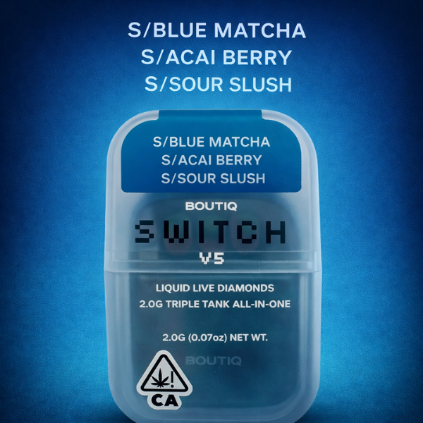 Boutiq Switch V5 Grape Soda Glowberry Cherry Pie disposable vape 2G available in Arlington VA and Washington DC