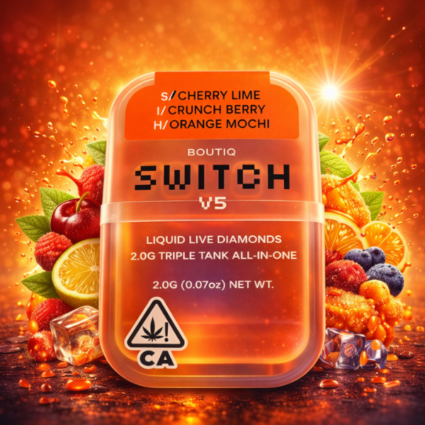 Boutiq Switch V5 Cherry Lime Crunch Berry Orange Mochi 2G disposable vape King Kong Dispensary Georgetown Washington DC Arlington VA