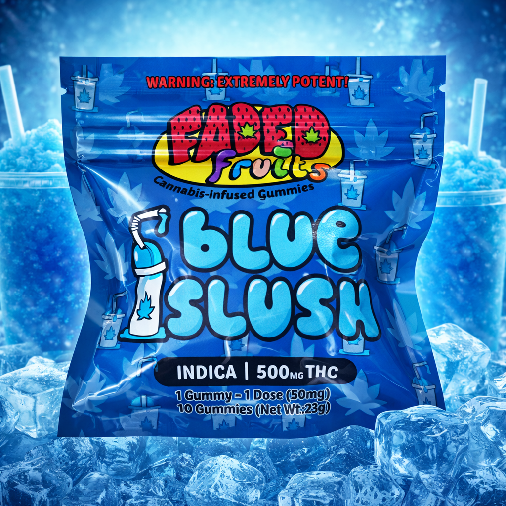 faded-fruits-blue-slush-500mg-thc-gummies-georgetown-dc-king-kong Faded Fruits Blue Slush THC Gummies 500MG indica Washington DC King Kong Dispensary
