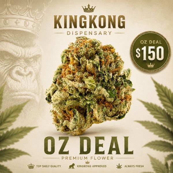 Shariae hybrid flower $150 OZ deal King Kong Dispensary Georgetown Washington DC Arlington VA