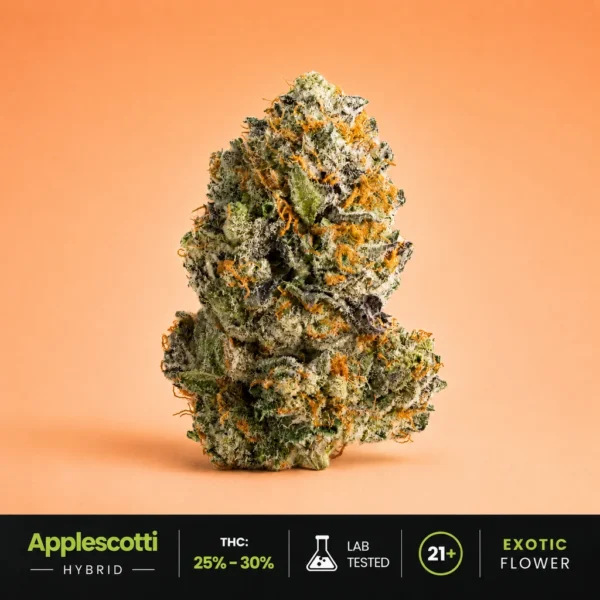 Applescotti hybrid flower available at King Kong Dispensary in Georgetown DC