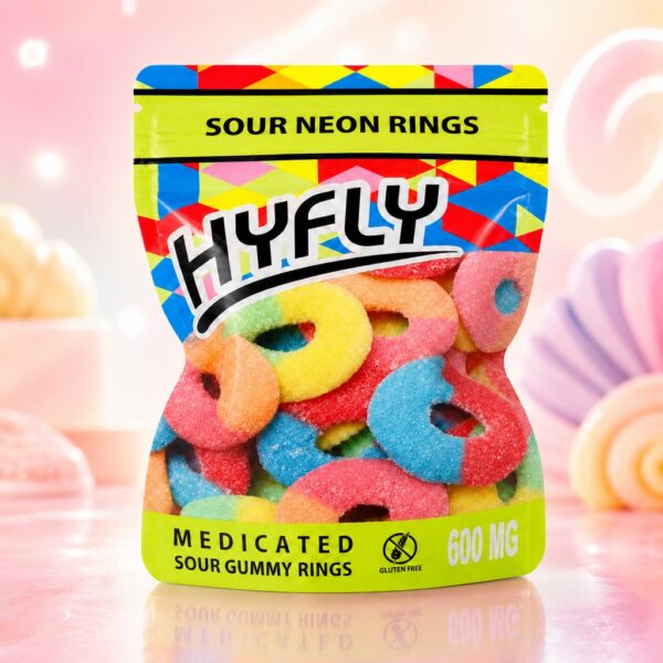 Sour Neon Rings Cannabis Gummies at King Kong Dispensary Georgetown DC