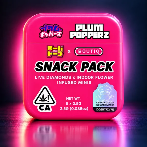 Snack Pack Plum Popperz Minis 5 pack packaging
